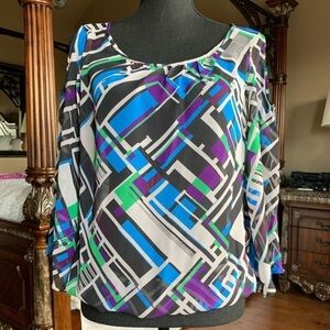 New York & Company Cold Shoulder‎ Blouse